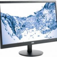 Монитор AOC E2470SWHE 23.6 AOC E2470SWHE Black (LED, 1920x1080, 5 ms, 170°/160°, 250 cd/m, 20M:1, +2xHDMI)