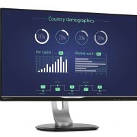 Монитор Philips 258B6QUEB/00 21.5 2560x1440 AH-IPS W-LED 16:9 14(5)ms VGA DVI-D HDMI DP USB 3.0 20M:1 178/178 350cd HAS Pivot Speakers Silver/Black