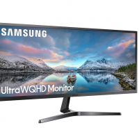 Монитор SAMSUNG S34J550WQI 34, черный [ls34j550wqixci]