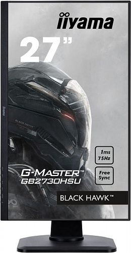 Монитор 27 Iiyama G-Master GB2730HSU-1 (1920х1080, 1 мс, 300 кд/м2, 12000000:1, 170°/160°) HDMI, DisplayPort, VGA (D-Sub), аудио стерео, USB Type A x2, USB Type B, SPK, HAS, Pivot (GB2730HSU-B1)