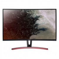 Монитор Acer UM.JE3EE.A01 31.5 ED323QURAbidpx (16:9)/VA(LED)/ZF/2560x1440/4ms/250nits/3000:1/144Hz,178°/178°,Dual Link DVI+HDMI(2.0)+DP(1.2a)+Audio out/HDMI/DP FreeSync/Black/Red Curved 1800R,VESA 100x1