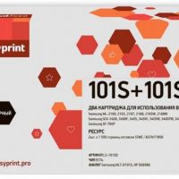Комплект лазерных картриджей EasyPrint MLT-D101S/SU698A для принтеров Samsung ML-2160, ML-2164, ML-2165, ML-2167, ML-2168, SCX-3400, SCX-3405, SCX-3407, SF 760P, черный 1500 страниц