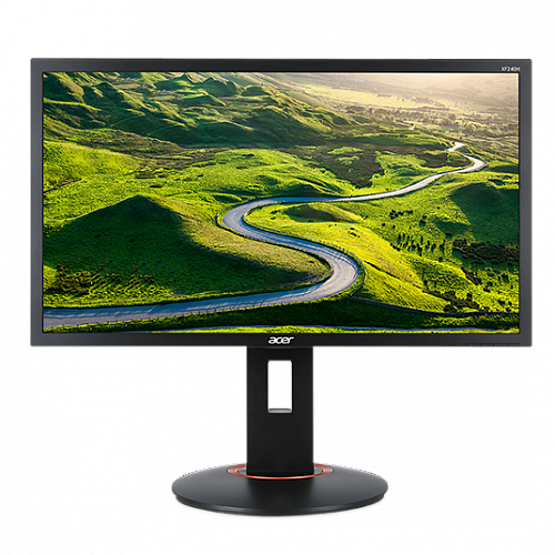 Монитор ACER 24 Gaming XF240Hbmjdpr, 1920x1080, 16:9, 144 Hz, TN, черный/оранжевый (UM.FX0EE.001)