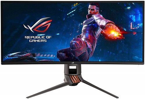Монитор ASUS 90LM04L0-B01170 34 ASUS ROG SWIFT PG349Q Grey (IPS, LED, Wide, 3440x1440, 5ms, 178°/178°, 300 cd/m, 100,000,000:1, +DP, +2xНDMI, +2xMM, +USB, )