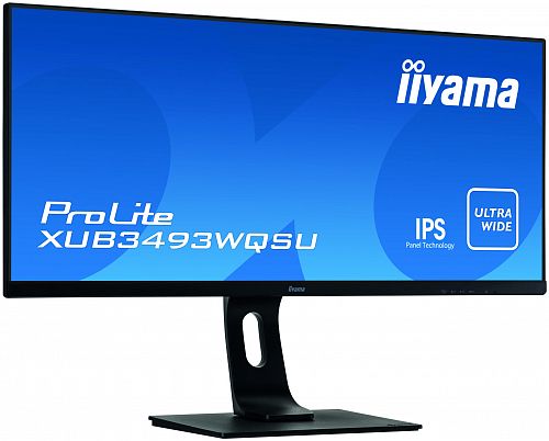 Монитор ЖК IIYAMA ProLite XUB3493WQSU-B1 34 черный IPS LED 4ms 21:9 HDMI M/M матовая HAS Pivot 1000:1 400cd 178гр/178гр 3440x1440 DisplayPort USB 9.5кг