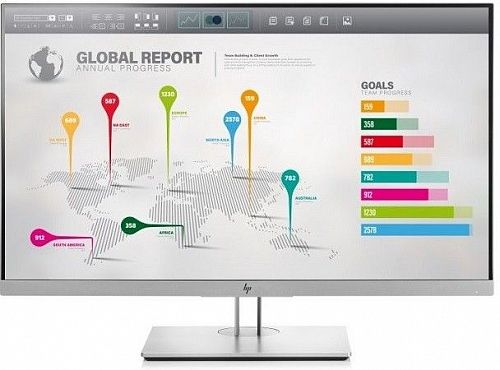 Монитор ЖК HP EliteDisplay E273q 27,2560 x 1440,60 Гц,IPS,5 мс,1000:1,350 кд/м2,178°/178°,VGA,HDMI,DisplayPort 1.2,2 USB 3.0,USB Type-C,(1FH52AA)