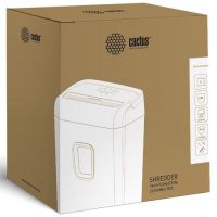 Шредер Cactus CS-SH-6-13-4X12 (секр.P-4)/фрагменты/6лист./13лтр./скрепки/скобы/пл.карты