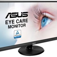 Монитор ASUS VA249HE ASUS 23.8 VA249HE VA LED, 1920x1080, 5ms, 250cd/m2, 178°/178°, 3000:1 (100Mln:1), D-Sub, HDMI, Tilt, Blue Light Filter & Flicker free, VESA, Black