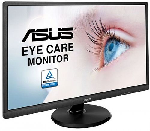 Монитор ASUS VA249HE ASUS 23.8 VA249HE VA LED, 1920x1080, 5ms, 250cd/m2, 178°/178°, 3000:1 (100Mln:1), D-Sub, HDMI, Tilt, Blue Light Filter & Flicker free, VESA, Black