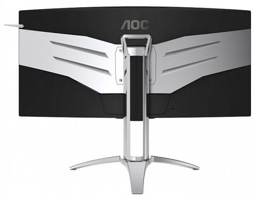 Монитор AOC AG352UCG 35 AOC AGON AG352UCG Silver-Black с поворотом экрана (MVA, изогнутый, 3440x1440, 100Hz, 4 ms, 178°/178°, 300 cd/m, 2000:1, +HDMI, +DisplayPort, +2xUSB, +MM, NVIDIA G-SYNC)