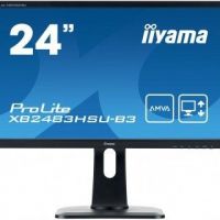 Монитор 23,8 Iiyama ProLite XB2483HSU-B3 (1920*1080, 4 мс, 250 кд/м2, 80000000:1, 178°/178°) A-MVA, HDMI, DisplayPort, VGA, SPK, HAS, Pivot, SPK, USB (XB2483HSU-B3)