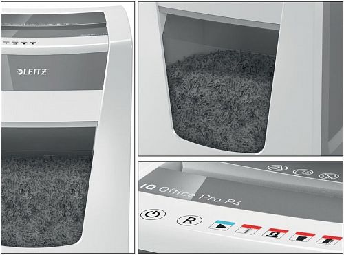 Leitz 80060000 Шредер Leitz IQ Office Pro (секр.P-4)/фрагменты/20лист./30лтр./скрепки/скобы