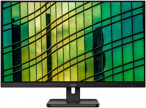 Монитор AOC 27E2QAE 27 27E2QAE Black (IPS, 1920x1080, 75Hz, 4 ms, 178°/178°, 250 cd/m, 20M:1, +HDMI, +DisplayPort 1.2, +MM)
