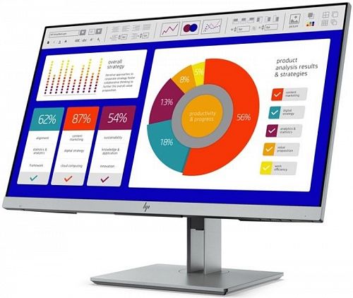 Монитор HP EliteDisplay E243p 23,8,1920x1080,60 Гц,IPS,14 мс,1000:1,260кд/м2,178°/178°,DisplayPort 1.2,HDMI 1.4,VGA,(5FT13AA)