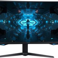 Монитор Samsung LC32G75TQSIXCI 31,5, черный A QLED изогнутый GAMING-монитор Odyssey G7 2560x1440 1ms 2500:1 600cd 178/178 HDMI 2*DP USB-hub 240Hz G-Sync HDR600 HAS Pivot Black