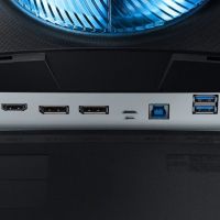 Монитор Samsung LC27G75TQSIXCI 27, черный VA QLED изогнутый GAMING-монитор Odyssey G7 2560x1440 1ms 2500:1 600cd 178/178 HDMI 2*DP USB-hub 240Hz G-Sync HDR600 HAS Pivot Black
