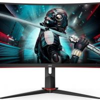 Монитор AOC CU34G2/BK 27 Gaming CU34G2 Curved 1500R 3440x1440@100Hz VA LED 21:9 1ms 2*HDMI DP 4*USB3.0 80M:1 178/178 300cd HAS Tilt Swivel Black-Red