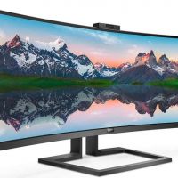 Монитор Philips 499P9H/01 49 499P9H/01 Black (5120x1440 Webcam 80M:1 3000:1 178/178 450cd HAS Swi)