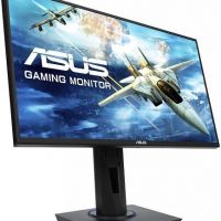 Монитор ASUS 24.5 VG255H LED, ProGaming, 1920x1080, 1ms, 250cd/m2, 170°/160°, 100Mln:1, 75Hz, D-Sub, HDMI*2, колонки, AMD FreeSync, Tilt, Swivel, Pivot, HAS, VESA, Black, 90LM0440-B01370