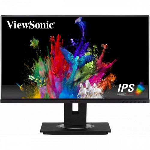 Монитор ViewSonic VS17528 23,8 VG2455 Black с поворотом экрана (IPS, 1920x1080, 5 ms, 178°/178°, 250 cd/m, 50M:1, +HDMI 1.4, +DisplayPort 1.2, +4xUSB 3.1, +USB-Type C, +MM)