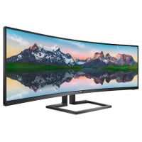 Монитор Philips 498P9/00 49 498P9 Black (VA, изогнутый, 5120x1440, 5 ms, 178°/178°, 450 cd/m, 80M:1, +2xHDMI 2.0, +DisplayPort 1.4, +6xUSB 3.2, +MM, +регулировка по высоте)
