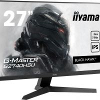 Монитор IIYAMA G2740HSU-B1 27 [16:9] 1920х1080(FHD) IPS, nonGLARE, 250cd/m2, H178°/V178°, 1000:1, 80M:1, 16,7 миллионов цветов, 1ms, HDMI, DP, USB-Hub, Tilt, Speakers, Audio out, 3Y, Black (G2740HSU-B1)
