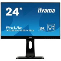 Монитор 23,8 Iiyama ProLite XUB2492HSU-1 (1920*1080, 5 мс, 250 кд/м2, 5000000:1, 178°/178°) IPS, HDMI, DisplayPort, VGA, USB, SPK, HAS, Pivot (XUB2492HSU-B1)