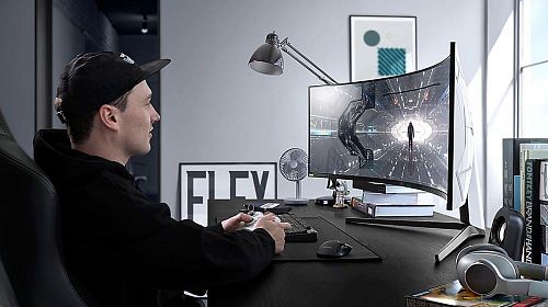 Монитор Samsung C49G95TSSI 27, черный [C49G95TSSI]