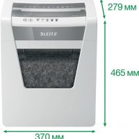 Leitz 80020000 Шредер Leitz IQ Office (секр.P-5)/фрагменты/10лист./23лтр./скрепки/скобы