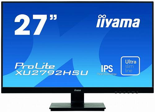 Монитор ЖК IIYAMA ProLite XU2792HSU-B1 черный IPS LED 4ms 16:9 HDMI M/M матовая 1000:1 250cd 178гр/178гр 1920x1080 D-Sub DisplayPort FHD USB 5.1кг