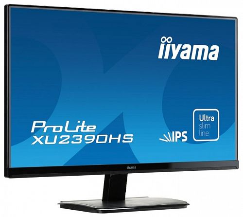 Монитор 23 Iiyama ProLite XU2390HS-1 (1920*1080, 5 мс, 250 кд/м2, 5000000:1, 178°/178°) AH-IPS, DVI-D (HDCP), HDMI, VGA (D-Sub), аудио стерео, SPK (XU2390HS-B1)