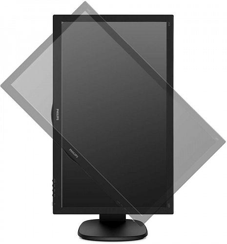 Монитор 23.6 PHILIPS 243S5LHMB/00 Black с поворотом экрана (LED, 1920x1080, 1 ms, 170°/160°, 250 cd/m, 10M:1, +HDMI, +MM)