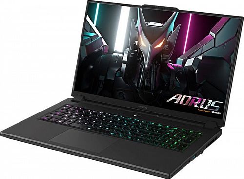 Ноутбук Gigabyte Aorus 7 Core i5 12500H 16Gb SSD512Gb NVIDIA GeForce RTX4050 6Gb 17.3 IPS FHD (1920x1080) Free DOS black WiFi BT Cam (9MF-E2KZ513SD)