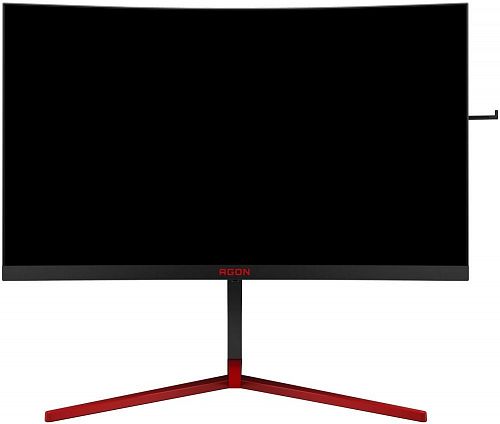 Монитор AOC AG273QCG 27 AOC AGON AG273QCG Black-Red (LED, изогнутый, 2560x1440, 165Hz, 1 ms, 170°/160°, 400 cd/m, 50M:1, +HDMI 1.4, +DisplayPort 1.2, +4xUSB, +MM, +регулировка по высоте)