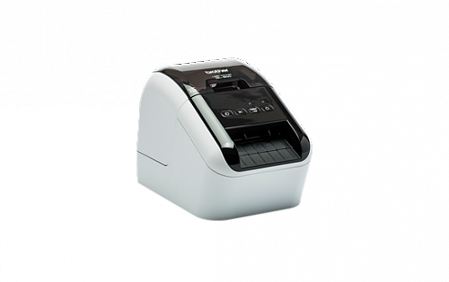 Принтер-этикеток BROTHER QL-800 для печати наклеек,черный-серебристый  (QL800R1)