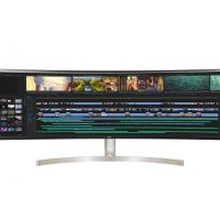 Монитор LG 49WL95C-W 49 49WL95C-W LED изогнутый 5120x1440, 5ms, 350cd/m2, 1200:1 (Mega DCR), 178°/178°, 2*HDMI, USB-hub, DP, колонки 20Wx2, HAS, Pivot, Tilt, VESA, Silver-White