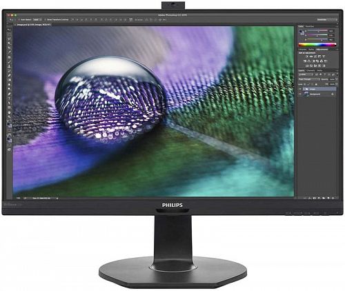 Монитор 27 PHILIPS 272P7VPTKEB/00 Black с поворотом экрана (4K, IPS, LED, 3840x2160, 5 ms, 178°/178°, 350 cd/m, 20M:1, +HDMI-MHL, +DisplayPort, +Mini DP, +3xUSB, +WEB-Cam 2.0 m