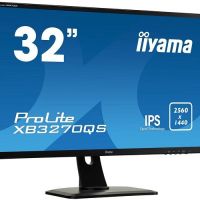 Монитор 31.5 Iiyama ProLite XB3270QS-B1 (2560x1440, 4 мс, 300 кд/м2, 80000000:1, 178°/178°) IPS, DVI-D (HDCP), HDMI, DisplayPort, аудио стерео, SPK, HAS (XB3270QS-B1)