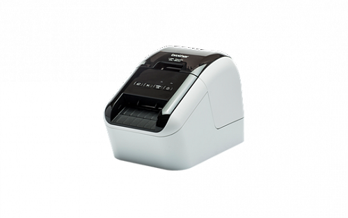 Принтер-этикеток BROTHER QL-800 для печати наклеек,черный-серебристый  (QL800R1)