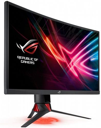 Монитор ASUS 90LM03G0-B01970 27 ASUS ROG XG27VQ Black Сurved (VA, LED, 1920x1080, 4ms, 178°/178°, 300 cd/m, 100M:1, +DVI, +DP, +HDMI, +USB)