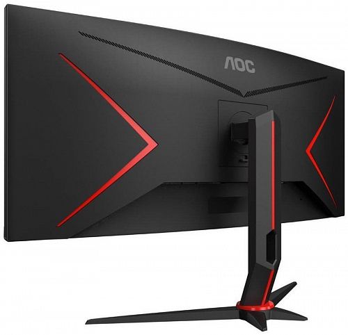 Монитор AOC CU34G2/BK 27 Gaming CU34G2 Curved 1500R 3440x1440@100Hz VA LED 21:9 1ms 2*HDMI DP 4*USB3.0 80M:1 178/178 300cd HAS Tilt Swivel Black-Red