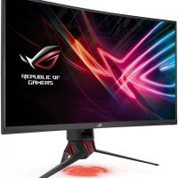 Монитор ASUS 90LM03S0-B01170 31.5 ASUS ROG Strix XG32VQ Black Сurved (VA, LED, Wide, 2560х1440, 144Hz, 4ms, 178°/178°, 300 cd/m, 3000:1, +DP, +НDMI, +USB, )