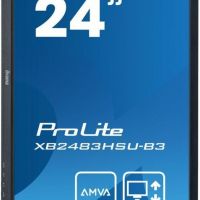 Монитор 23,8 Iiyama ProLite XB2483HSU-B3 (1920*1080, 4 мс, 250 кд/м2, 80000000:1, 178°/178°) A-MVA, HDMI, DisplayPort, VGA, SPK, HAS, Pivot, SPK, USB (XB2483HSU-B3)