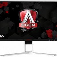 Монитор AOC AG251FG 25 AOC AGON AG251FG Black-Red (LED, 1920x10800, 240Hz, 1 ms, 170°/160°, 400 cd/m, 50M:1, +HDMI, +DisplayPort, +4xUSB, +MM, NVIDIA G-SYNC, +регулировка по высоте)