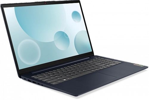Ноутбук Lenovo IdeaPad 3 15IAU7 15.6(1920x1080 IPS) / Intel Core i5 1235U (1.3Ghz) / 8192Mb / 512SSDGb / noDVD / Int:Intel Iris Xe Graphics / Cam / BT / WiFi / 38WHr / war 1y / 1.65kg / abyss blue / noOS + 65W, RU kbd 82RK003
