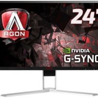 Монитор AOC AG241QG 23.8 AOC AGON AG241QG Black-Red с поворотом экрана (LED, 2560x1440, 165Hz, 1 ms, 170°/160°, 350 cd/m, 50M:1, +HDMI, +DisplayPort, +4xUSB, +MM)
