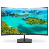 Монитор 23.6 PHILIPS 241E1SCA/00 Black (VA, изогнутый, 1920x1080, 75Hz, 4 ms, 178°/178°, 250 cd/m, +HDMI, +MM, AMD FreeSync™)
