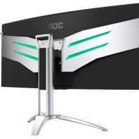 Монитор AOC AG352UCG 35 AOC AGON AG352UCG Silver-Black с поворотом экрана (MVA, изогнутый, 3440x1440, 100Hz, 4 ms, 178°/178°, 300 cd/m, 2000:1, +HDMI, +DisplayPort, +2xUSB, +MM, NVIDIA G-SYNC)
