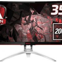 Монитор AOC AG352QCX 35 AOC AGON AG352QCX Silver-Black с поворотом экрана (MVA, изогнутый, 2560x1080, 200Hz, 4 ms, 178°/178°, 300 cd/m, 50M:1, +DVI, +HDMI, +DisplayPort, +2xUSB, +MM, +MHL, Adaptive-S