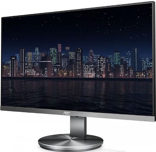Монитор AOC Q2790PQU 27 AOC Q2790PQU Silver-Black с поворотом экрана (IPS, LED, 2560x1440, 4 ms, 178°/178°, 350 cd/m, 20M:1, +HDMI, +DisplayPort, +USB, +MM)
